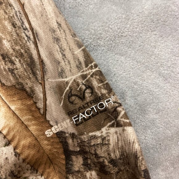Real Tree Jacket Edge Scent Factor Camo Hunting Full Zip Hooded Mens XXL (Flaws) - Picture 3 of 13